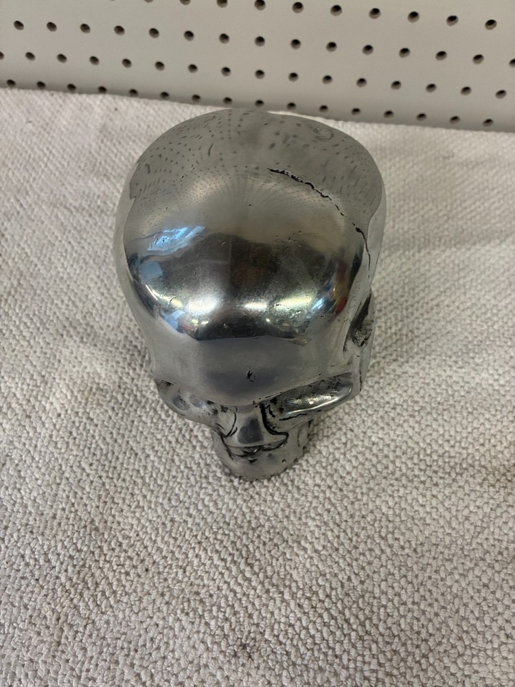 Silver Colored Skull 6"x5.5"x5" Decor