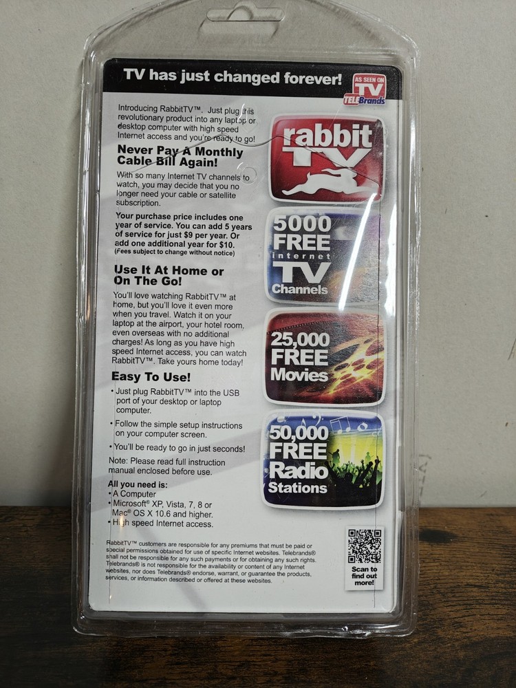 Rabbit TV Unopened NIP 2012 See Description