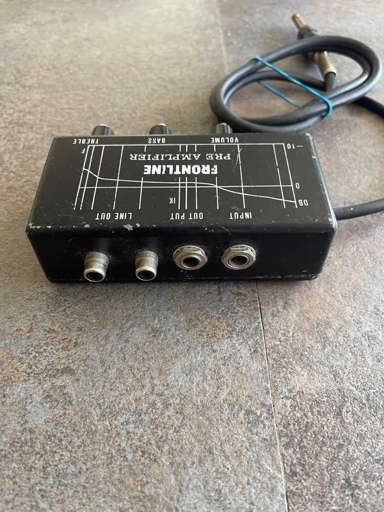 Vintage Frontline Pre Amplifier Compact All Rounder Acoustic instrument UNTESTED