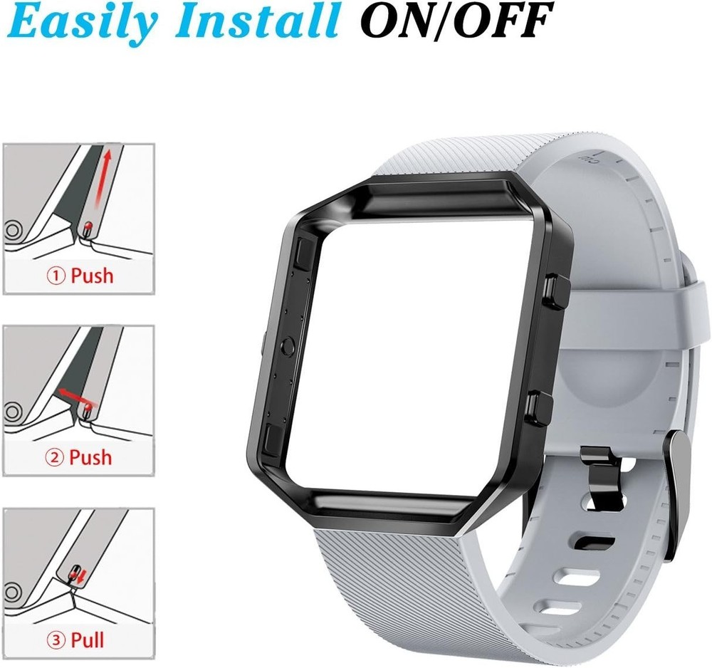 Blaze Sport Silicone Bands 10Pack + Frame