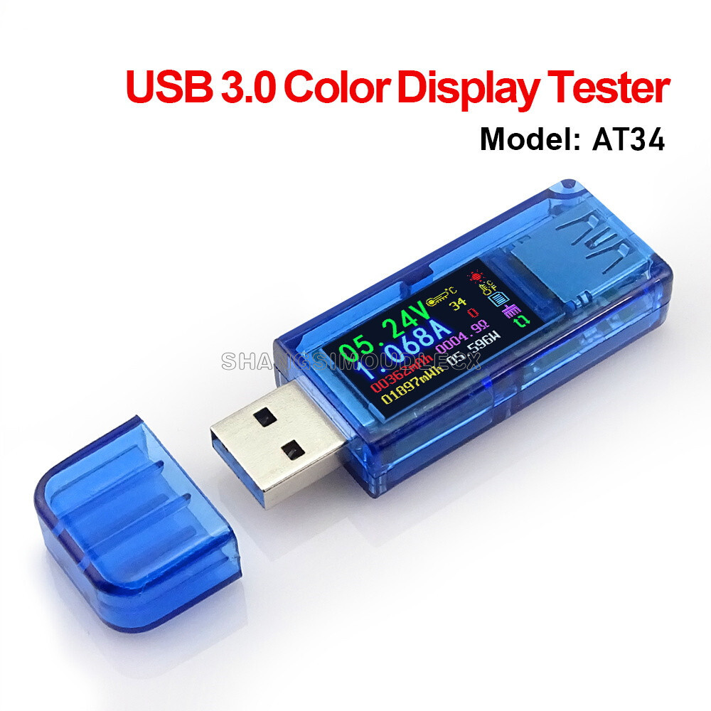 USB 3.0 LCD Voltmeter ammeter voltage current meter multimeter battery charge