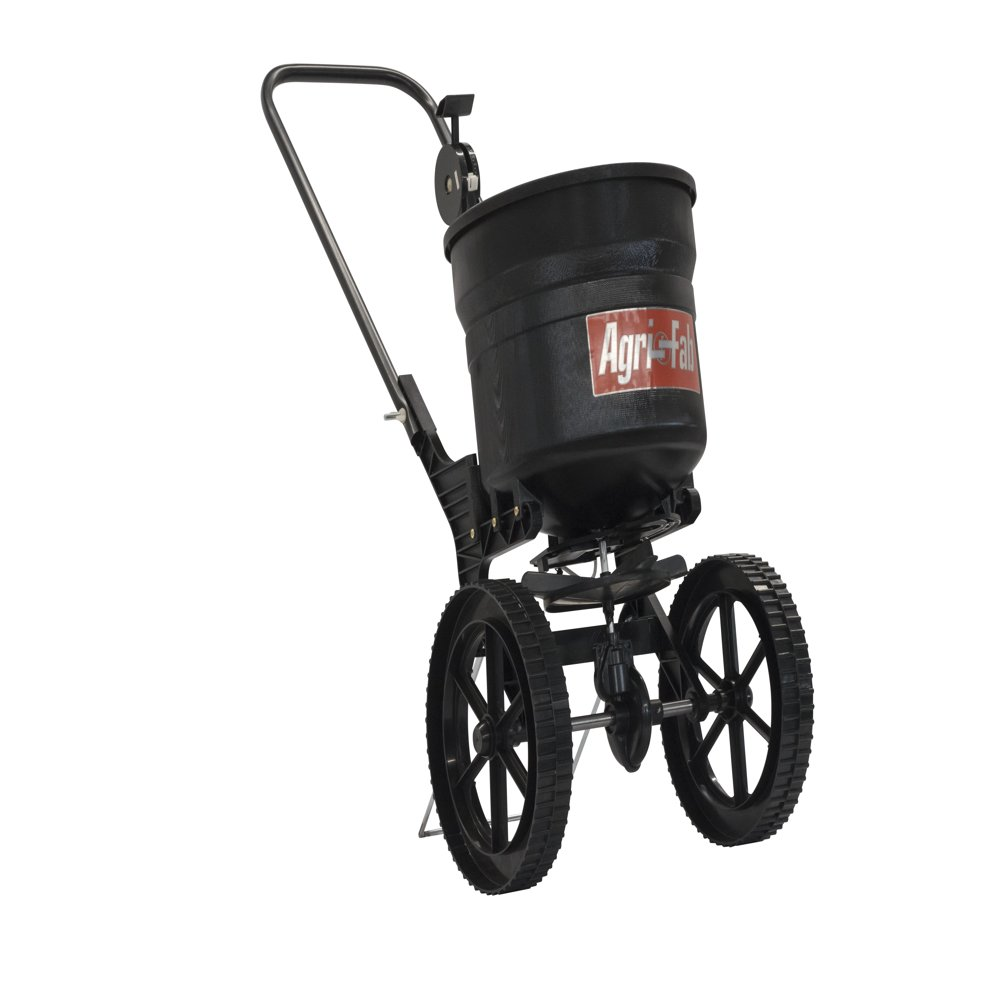 SEED SPREADER 50-Lb Push Broadcast Seeder