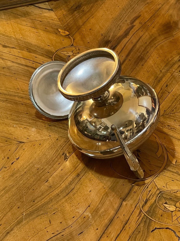 Vintage Sugar Bowl, Silver Plated