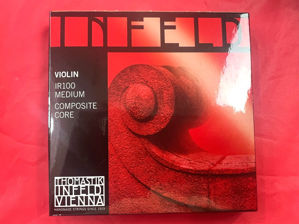 2 x 100% Authentic Thomastik Infeld Red Violin String Set 4/4 Removable E Ball
