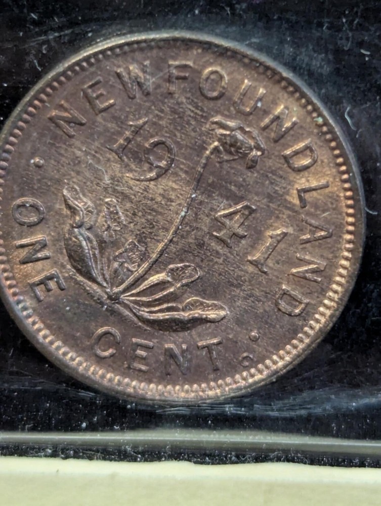 1941c, ICCS Graded, Newfoundland Small One Cent, **MS-63** OH 233