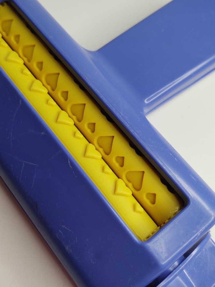 Darice Heart Love Texture Pattern Crimper Scrapbooking Craft Projects Lt Blue