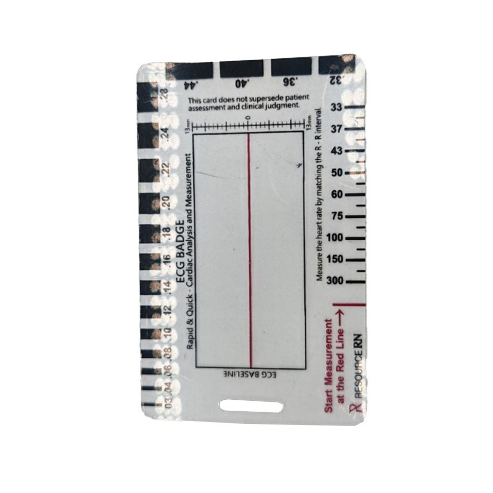 Professional ECG Tool with Transparent Design for Quick Interpretations