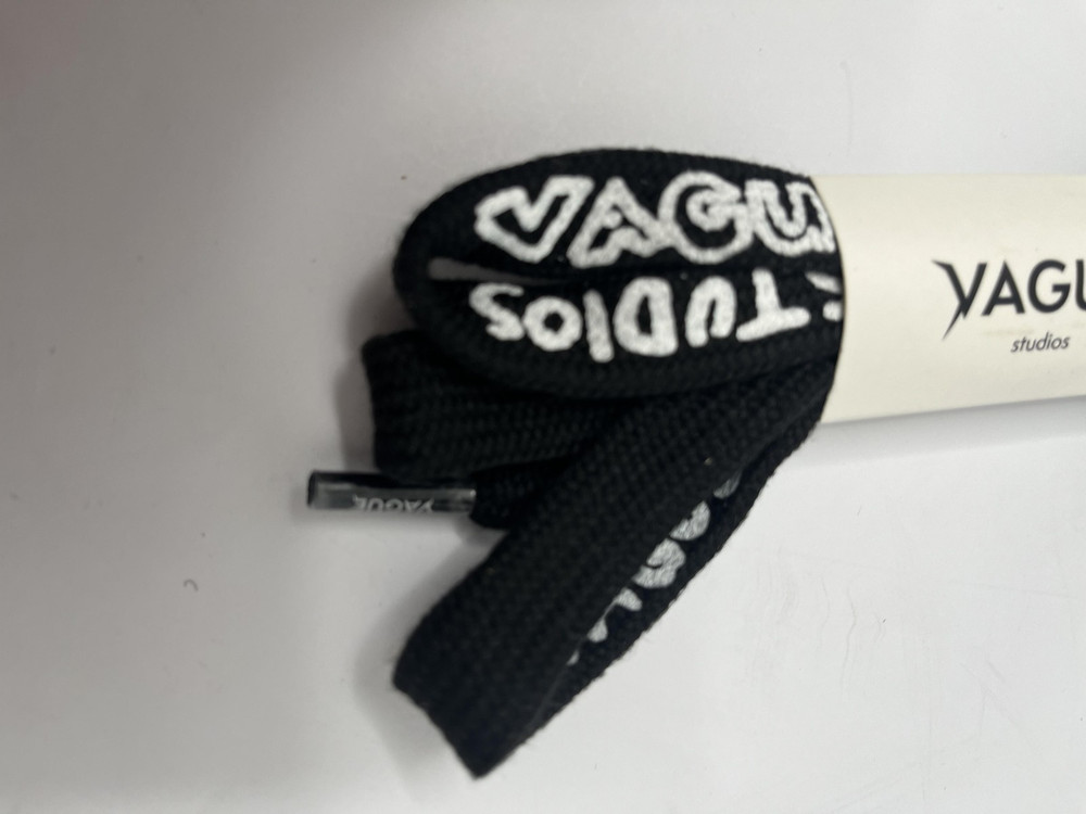 Yague Studios Shoelaces Belt Black 84"