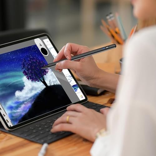 Stylus Pen for Android, POM Tip Tablet Pencil for iOS/Android,Rechargeable