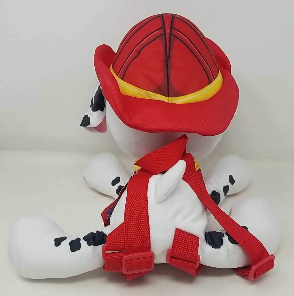 Nickelodeon Paw Patrol 14" Marshall Plush Backpack Red