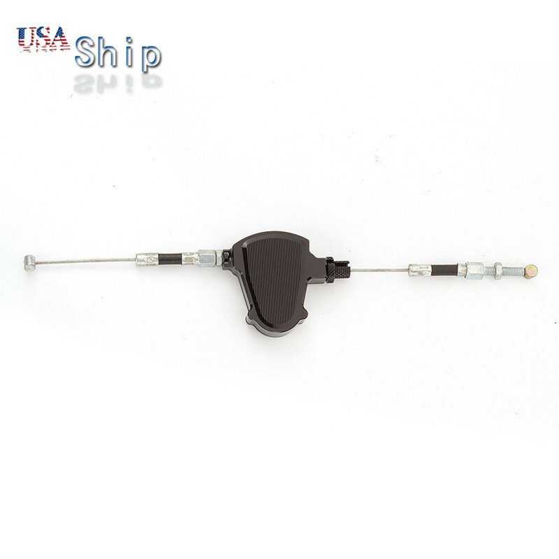 Motorcycle Black Stunt Clutch Pull Cable Lever Replacement Easy System Universal