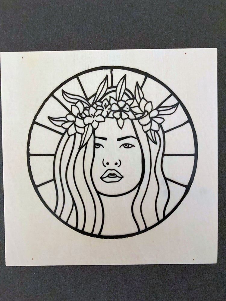 Canvas Paintable Set with paint & brush