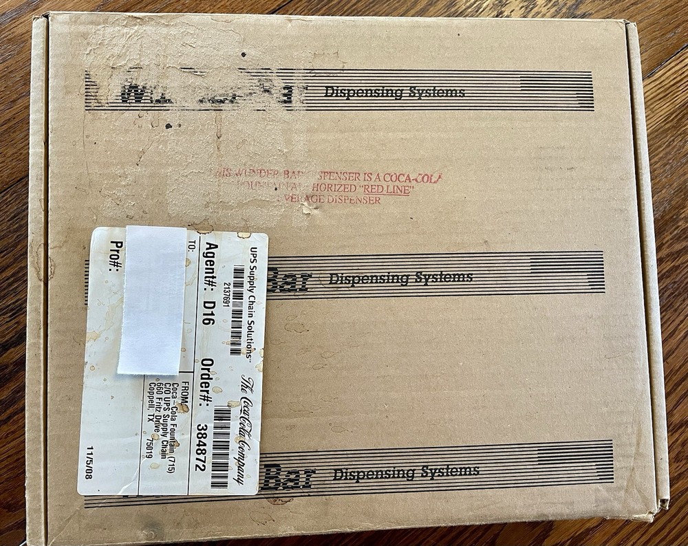 COCO COLA WUNDER-BAR DISPENSING SYSTEMS