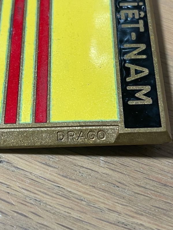 Vietnam Solid Metal Auto Grill Badge made by DRAGO