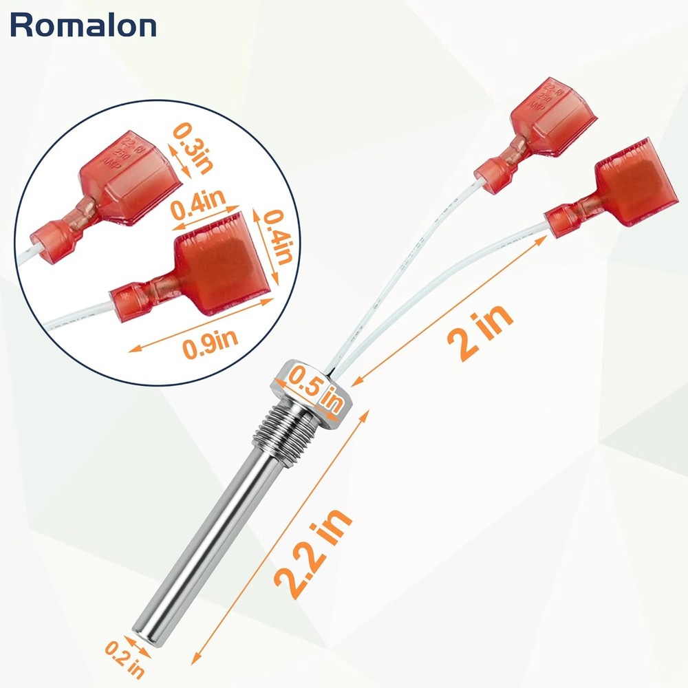 Romalon 42002-0024S Stack Flue Sensor Temperature Replacement...