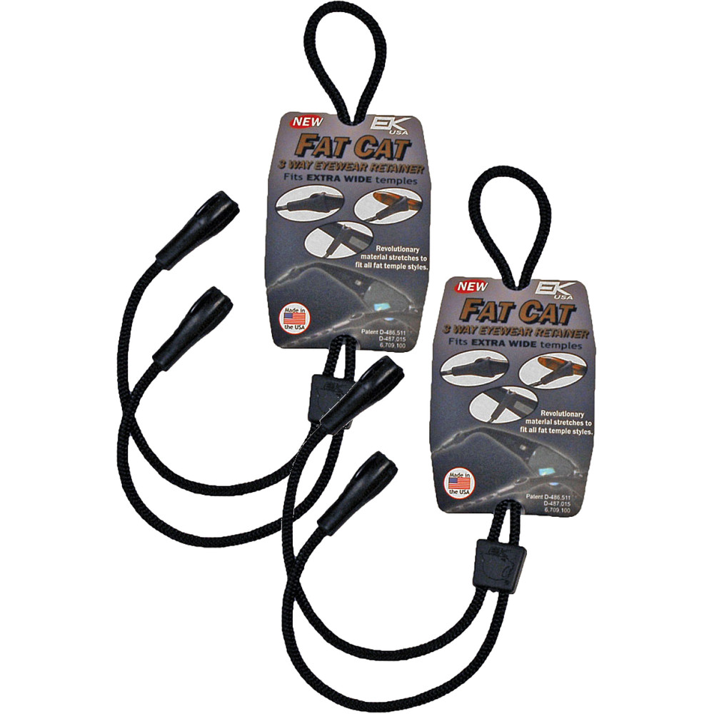 Fat Cat 3-Way Eyewear Retainer Bundle Adjustable, Durable Glasses Holders for