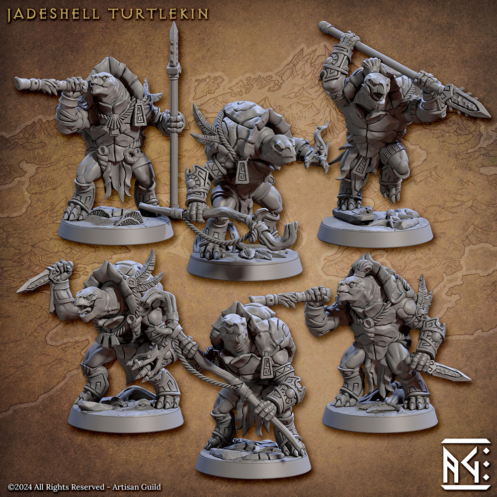 Jadeshell Turtlekin | Artisan Guild Miniatures |