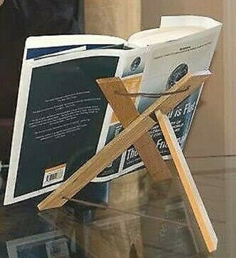 Fold Away Wooden Book Stand