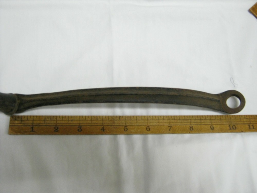 11x4 inch Vintage Iron Crank Handle