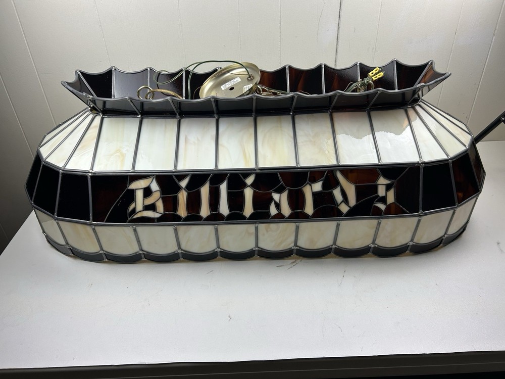Billiards Pool Stained Glass Light Fixture