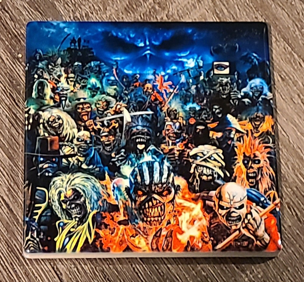Ghost: Skeleta 4 in x 4 in custom made ceramic coaster