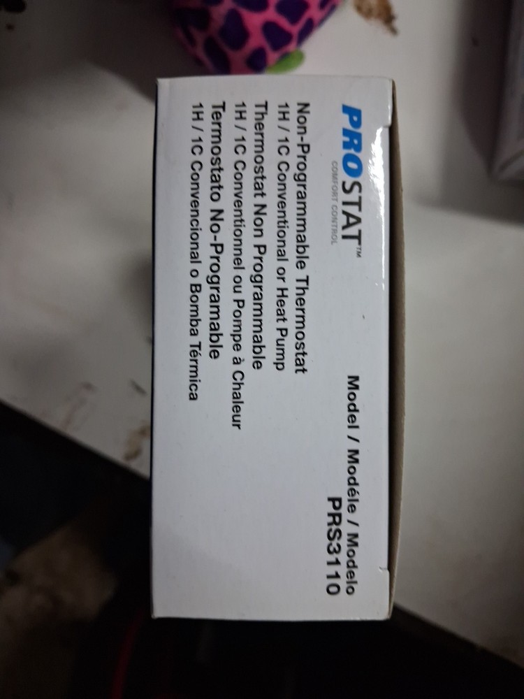 Prostat Non-Progammable Thermostat PRS3210. 1127