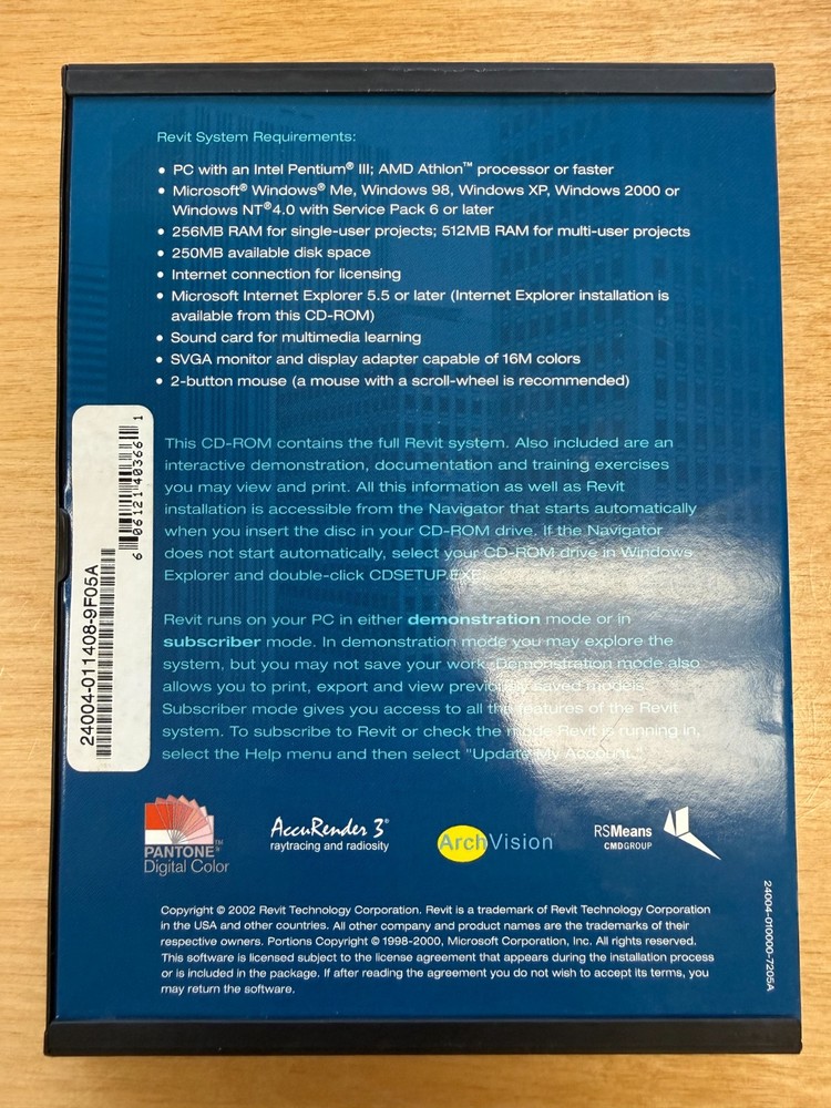 Autodesk Revit Release 4.5 2002