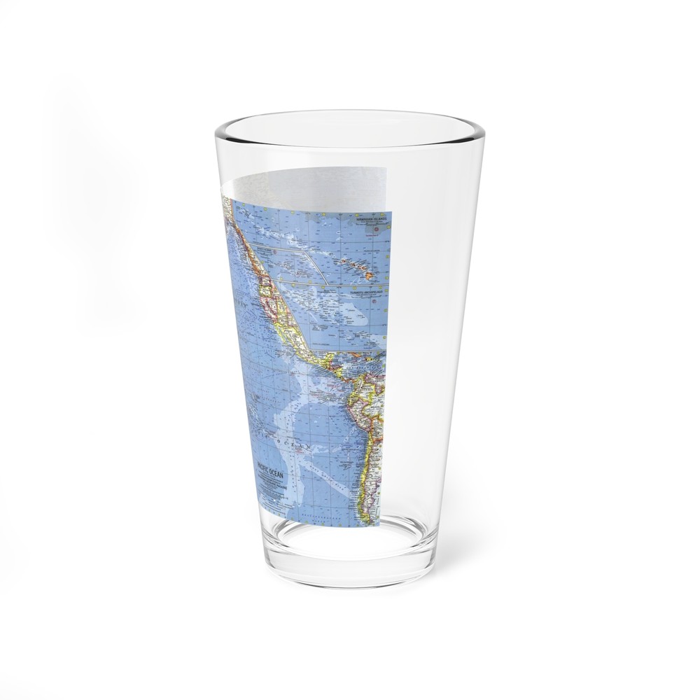Pacific Ocean (1962) (Map) Pint Glass 16oz