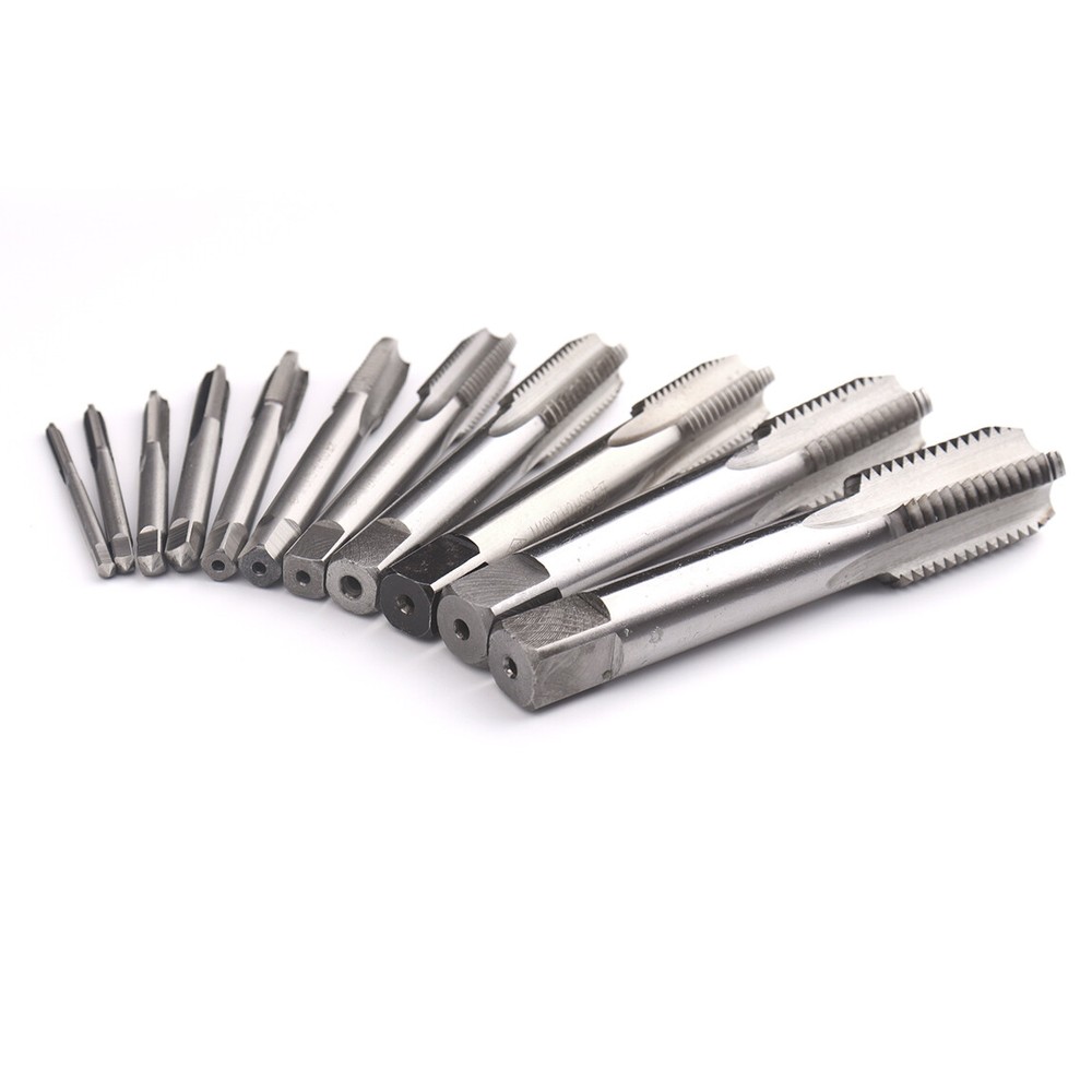 HSS Metric Hand Machine Tools M3-M20 11 Sizes Left Hand Thread Tap Drill Bits