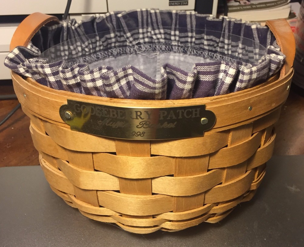 Gooseberry Patch Handled Muffin Basket 1998