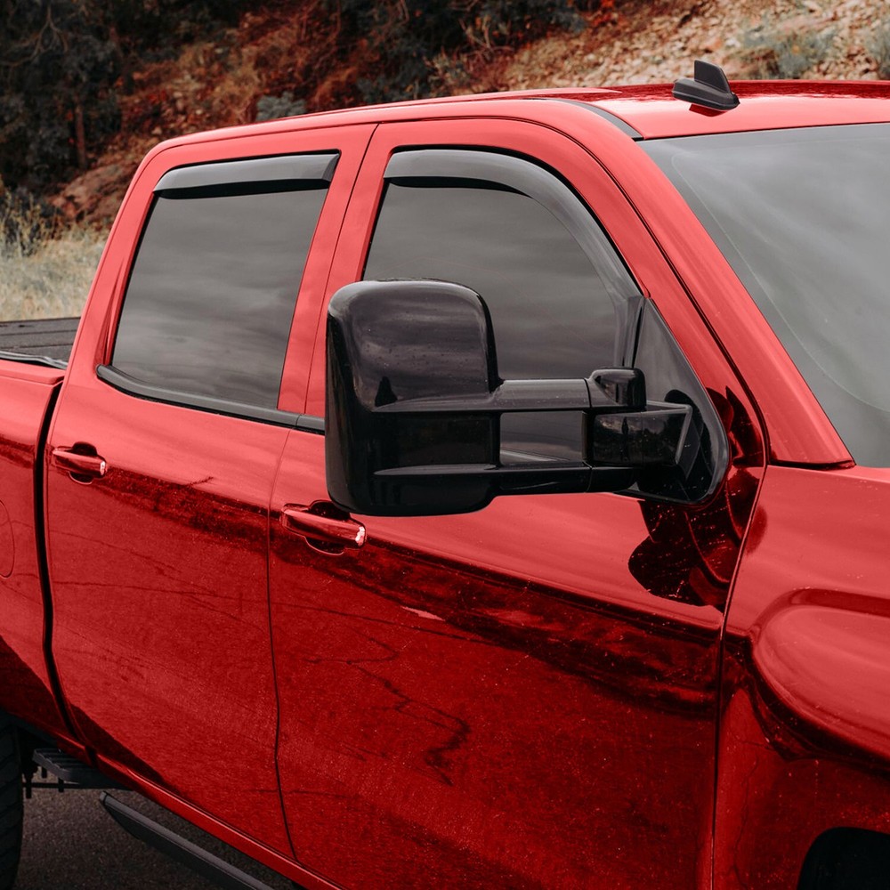 Durable Rain Guards Vent Visors Shade For 2014-2018 Chevrolet Silverado Crew Cab