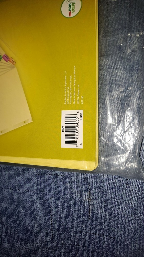 Staples Office Supplies 8 Tab Insertable Dividers Assorted Colors