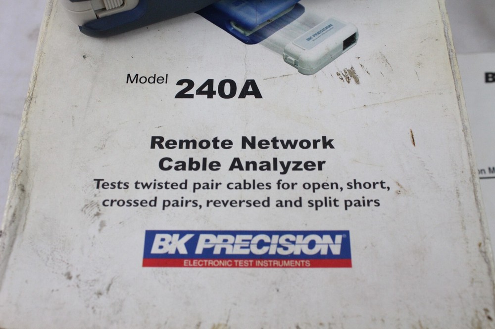 BK Precision Remote Multi Network Cable Analyzer Tester 240-A 240A w/ Box