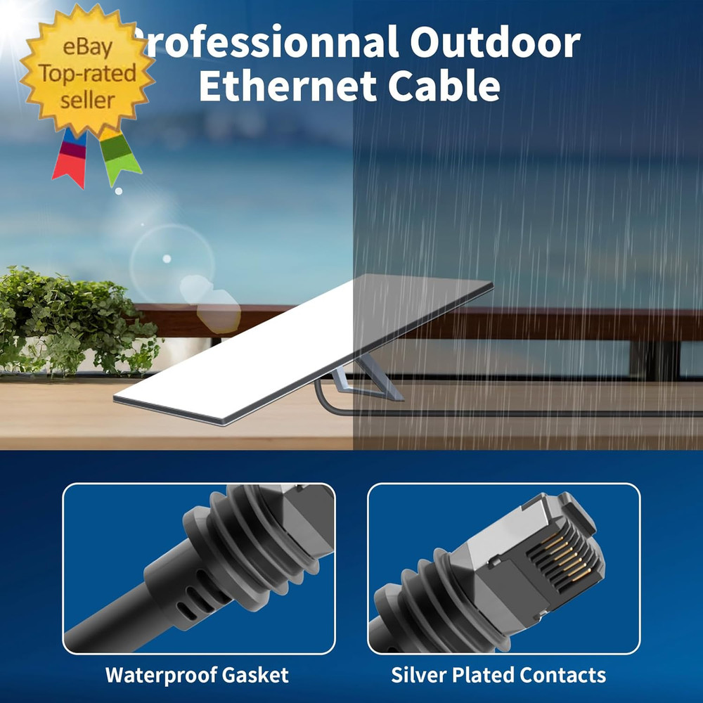 Starlink Gen 3 Cable 75FT/23M, Replacement Extension Ethernet Cable