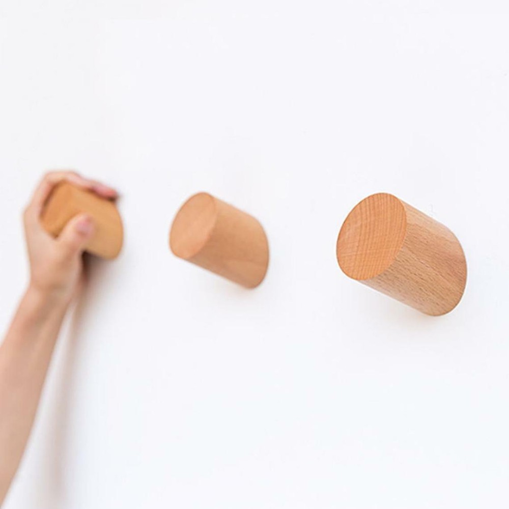 Solid Wood Hooks Simple Modern Ideas Wall Hooks Decorative Hooks Coat Hangers