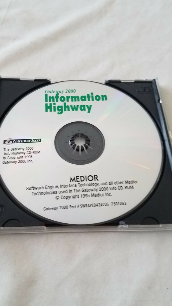 Gateway 2000 Information Highway GW2K Software