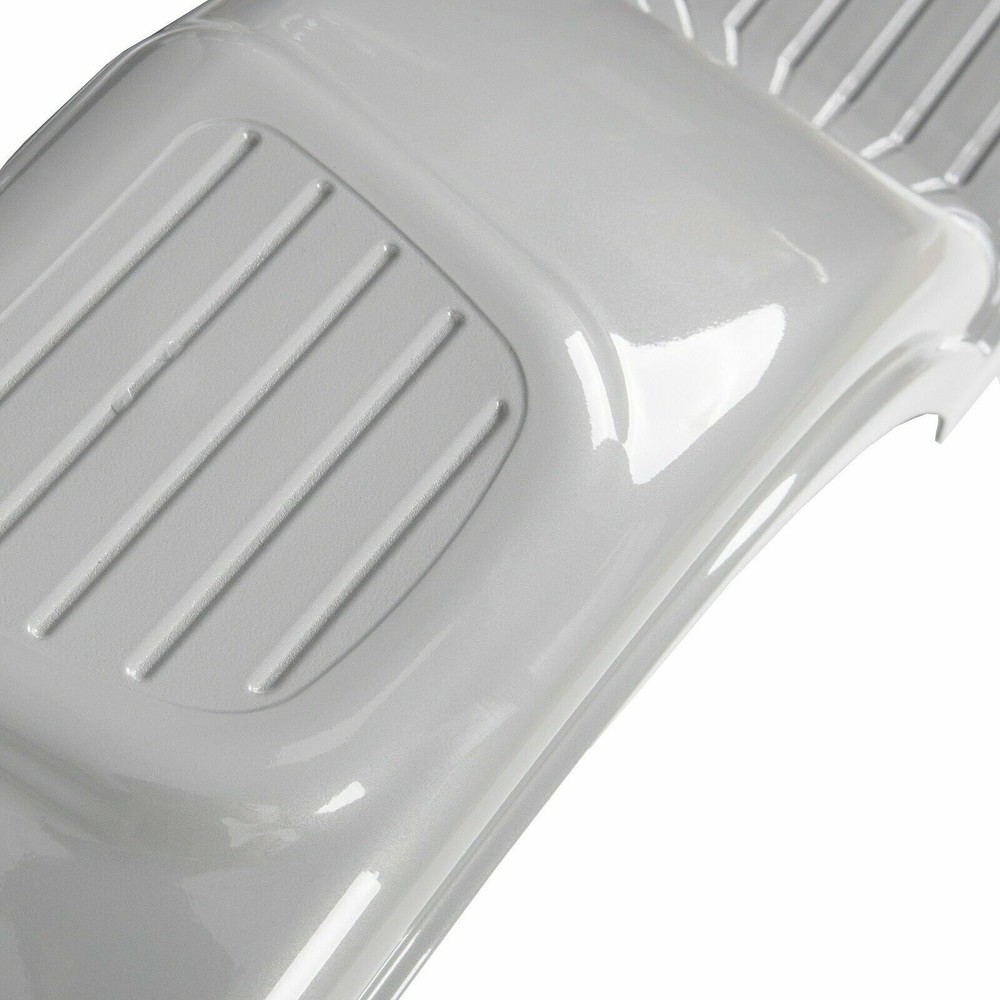 2pcs Gray Single Axle Trailer Fenders w/ Steps For 12" Wheels Tires Skirt Boat