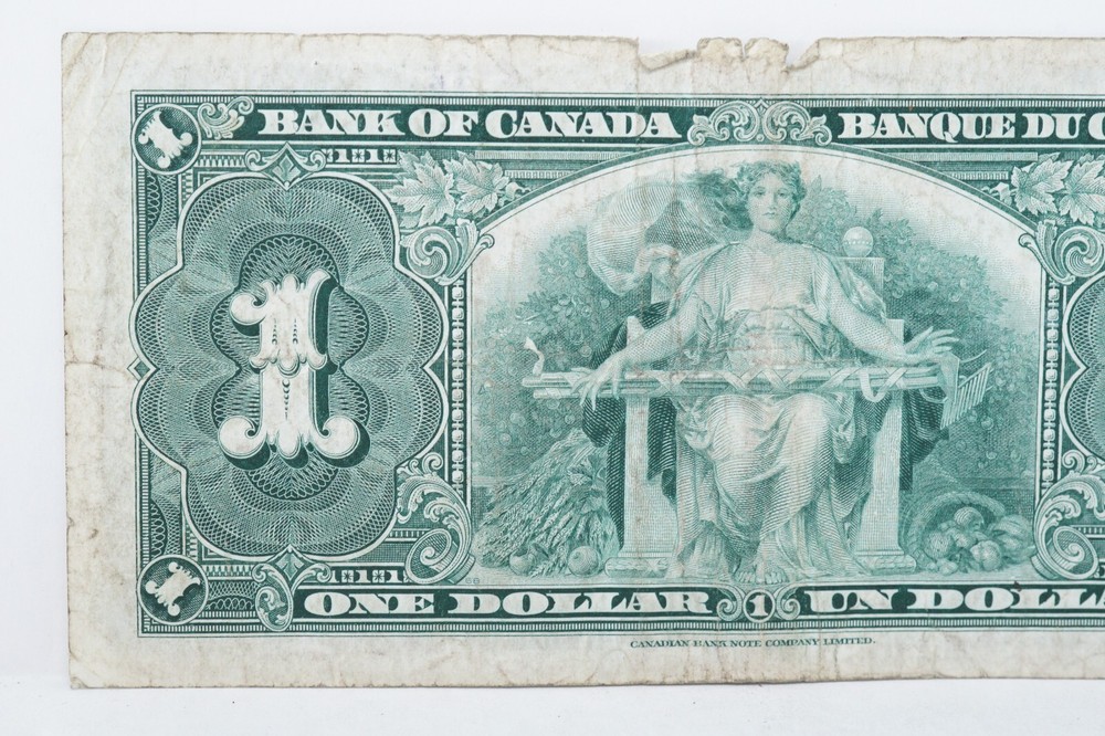 1937 Canada $1 Note Circulated (nb388)