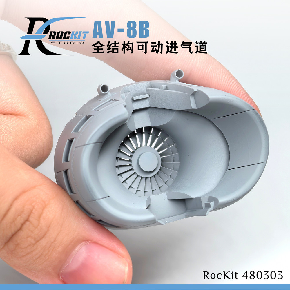 ROCKIT 480303 1/48 AV-8B Harrier Movable inlet 3D Printed FOR UMA