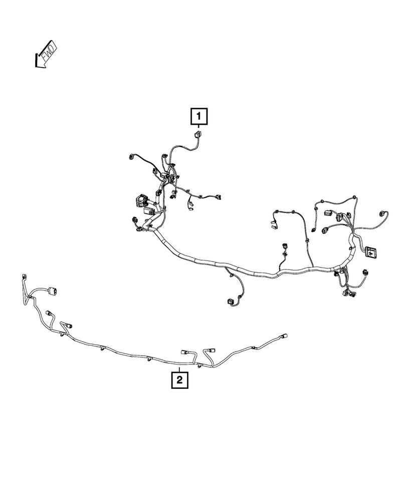 Genuine Mopar Front End Module Wiring 68337918AC