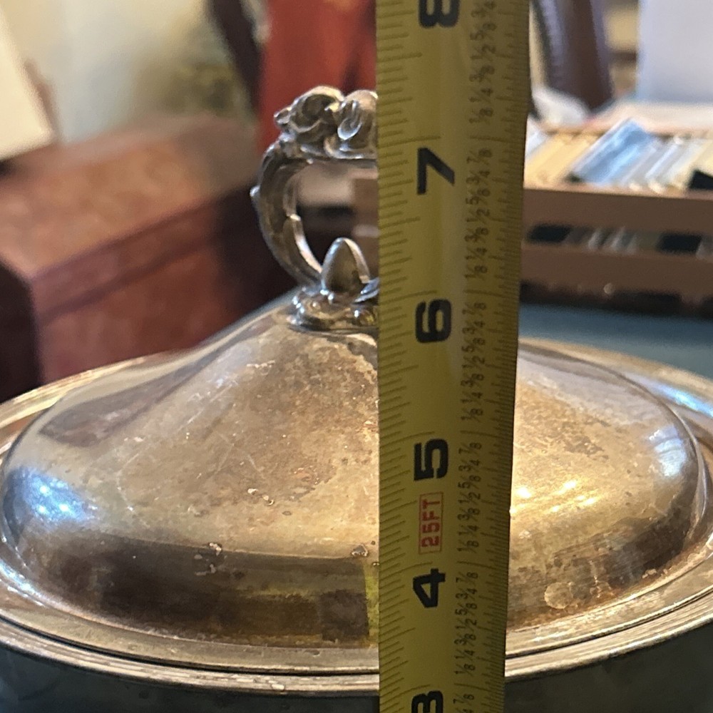 Vintage Leonard Silver plate Serving Bowl With Lid