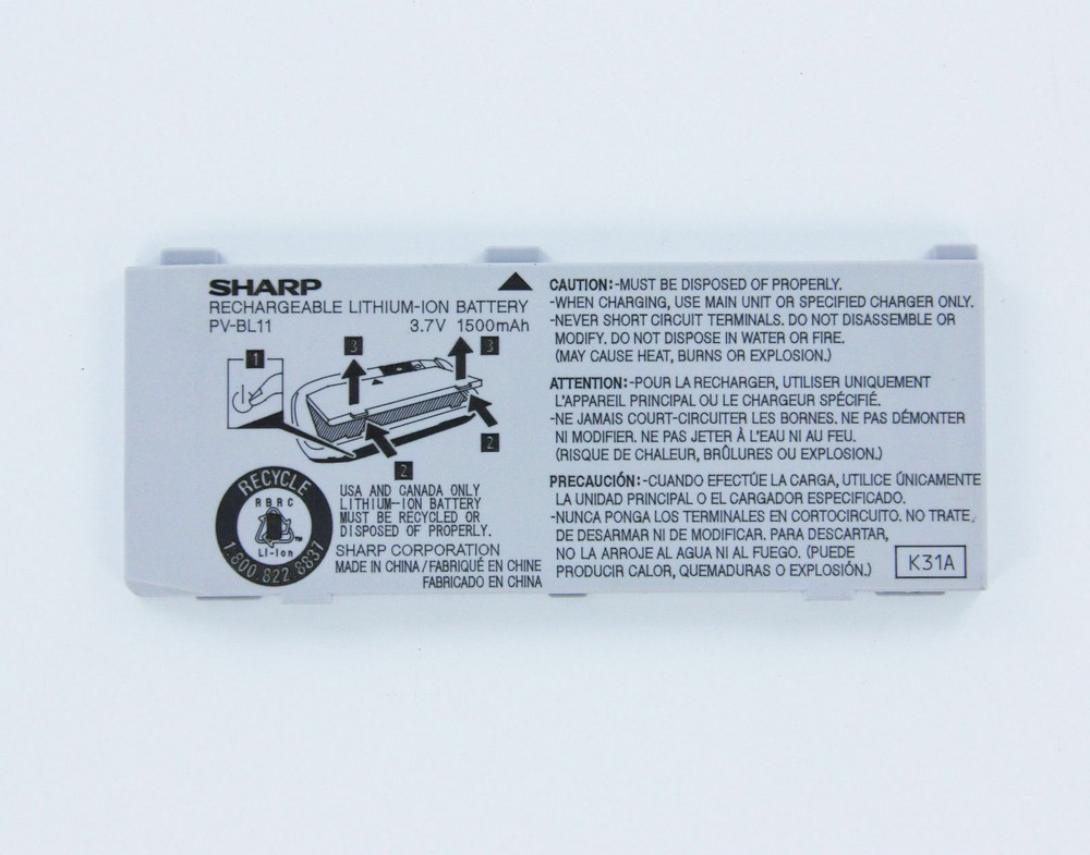 Original Sharp Audiovox/ UTStarcom Battery PV-BL11 for PV200 PV150 Sidekick Id/3