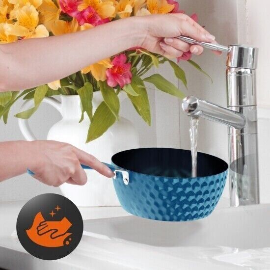 Kitchen Pyle Pan Set with Elegant Diamond-Line Pattern, Non-Stick NCCW11BD