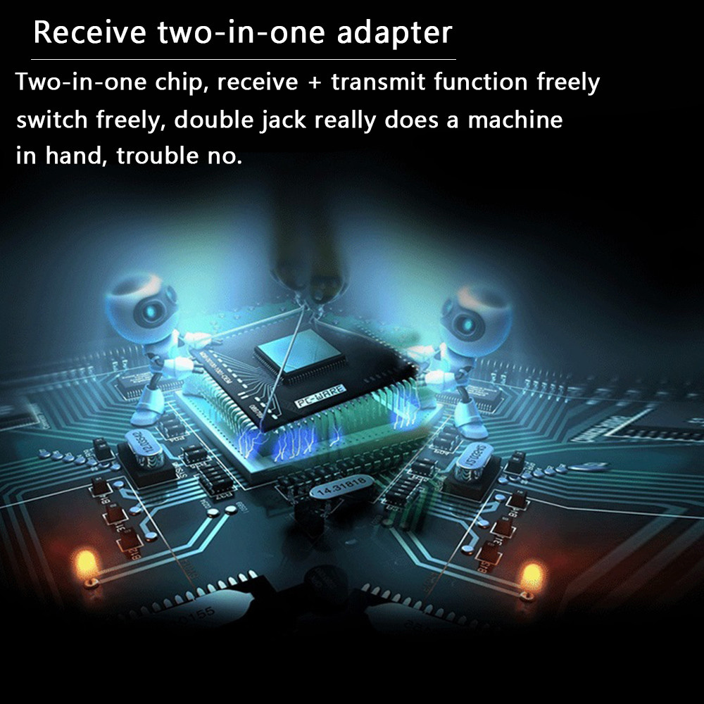 Bluetooth Transmitter Receiver,2-in-1 4.0 Wireless Audio Adapter for iPhone&More