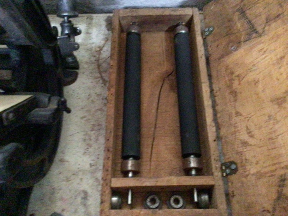 letterpress press 6x9 chase Daughaday improved model 2 printing press