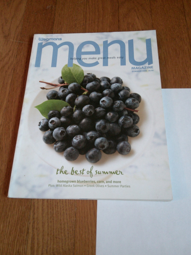 Wegmans Grocery Store Magazine MENU Summer 2006 Recipes Ideas Info