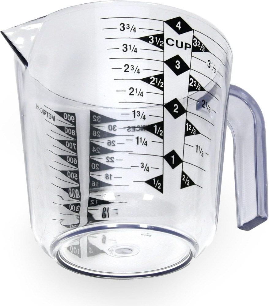 Select Plastic Measuring Cup, 4 Cup, Clear
