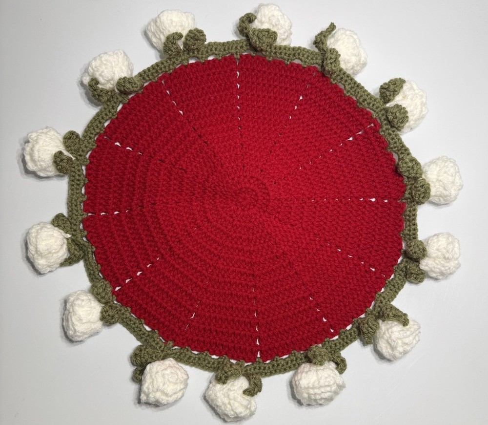 Medium Crochet Rose Bouquet 14 Roses! Handmade!