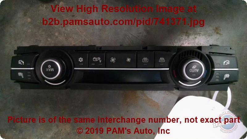 Used A/C Selector Switch fits: 2010 Bmw X5 front automatic temperature control w