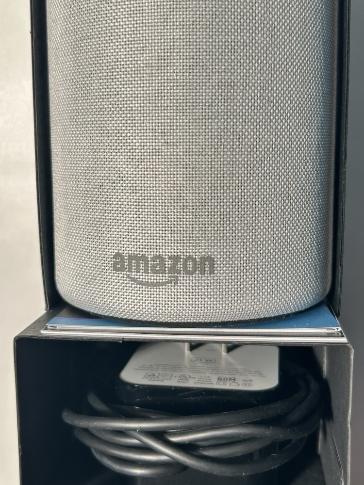Amazon Echo (2nd Generation) Smart Assistant - Sandstone Fabric - XC56PY